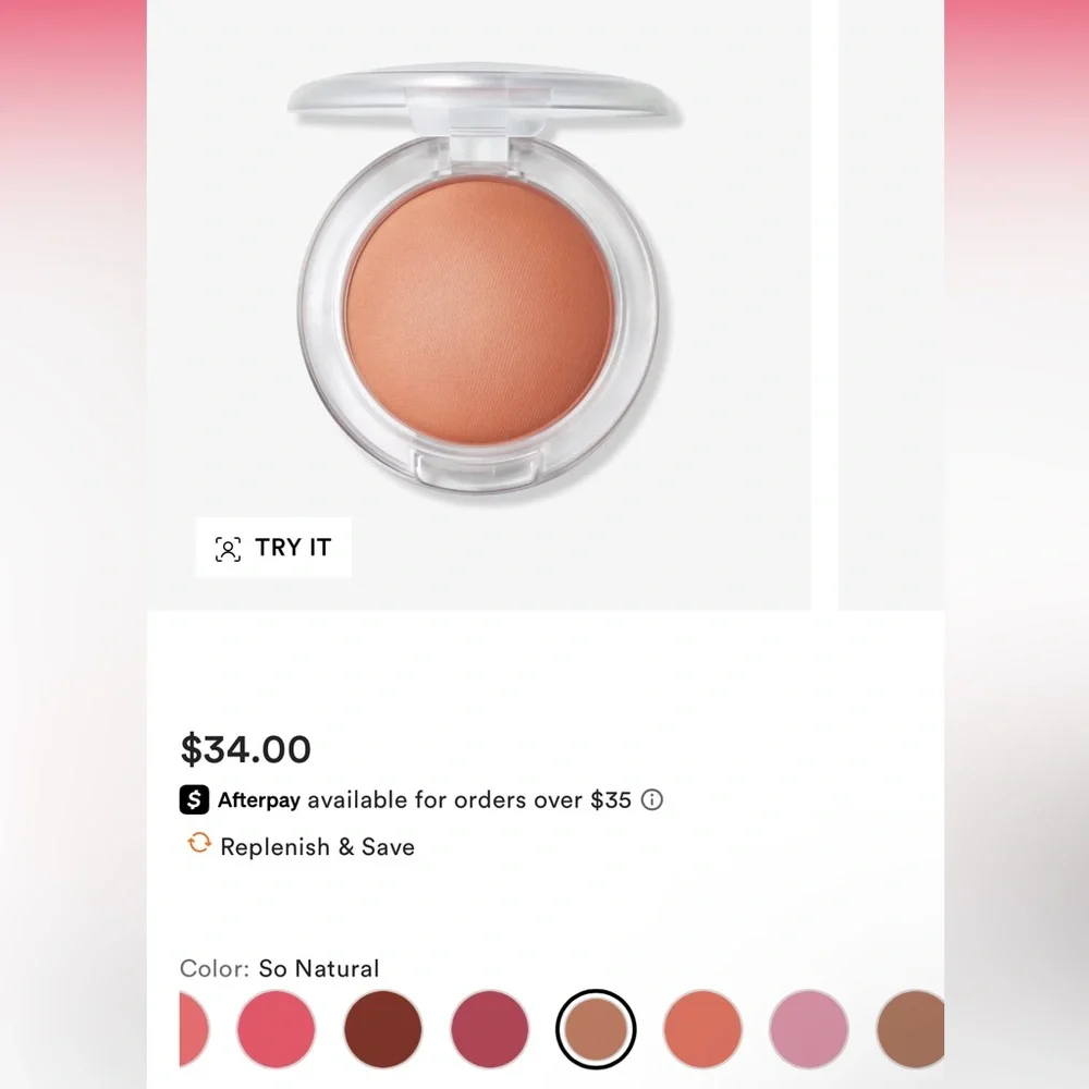 MAC Cosmetics Glow Play Blush - So Natural